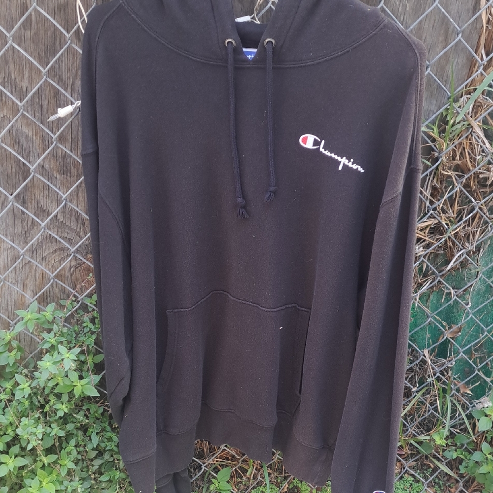 Champion Dark Hoodie with Logo